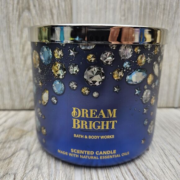 Bath & Body Works DREAM BRIGHT Scented Candle 3 Wick 14.5 oz Fruit Floral NEW - Picture 1 of 7
